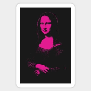 Pink Purple Mono Color Mona Lisa Sticker